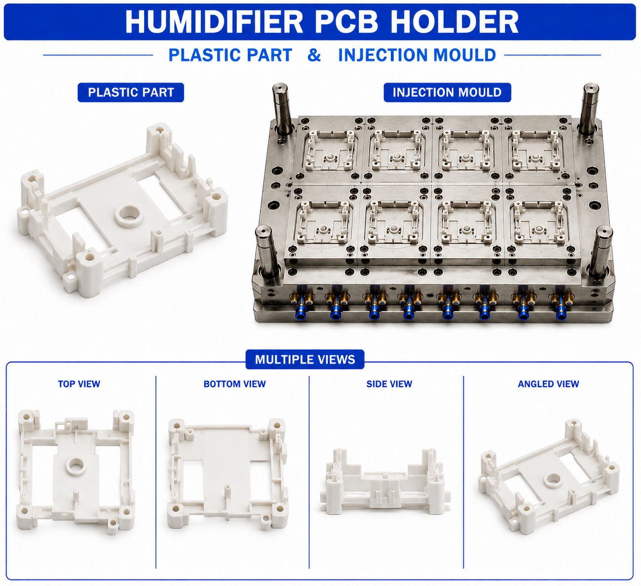 Humidifier Plastic PCB Holder Mould and Moulding Service